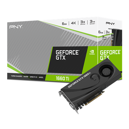 کارت گرافیک مدل PNY GeForce GTX 1660 Ti 6GB Blower پی ان وای