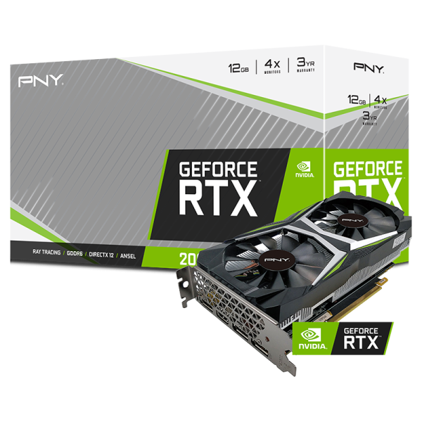 کارت گرافیک مدل PNY GeForce RTX 2060 12GB UPRISING Dual Fan پی ان وای