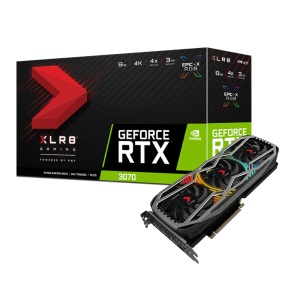 کارت گرافیک مدل PNY GeForce RTX 3070 8GB XLR8 Gaming REVEL EPIC-X RGB Triple Fan Edition پی ان وای