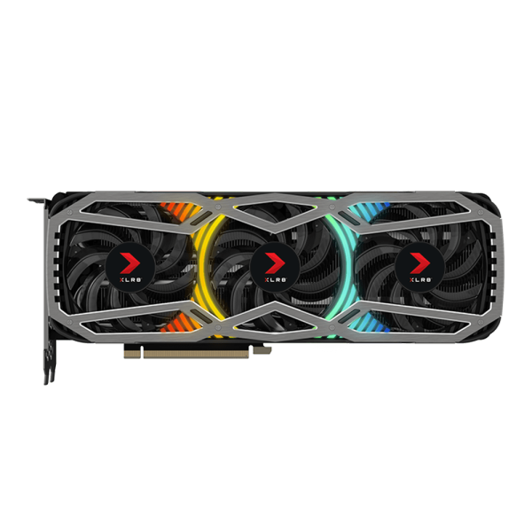 کارت گرافیک مدل PNY GeForce RTX 3080 10GB XLR8 Gaming REVEL EPIC-X RGB Triple Fan LHR پی ان وای