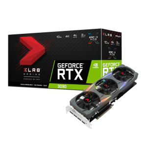 کارت گرافیک مدل PNY GeForce RTX 3080 10GB XLR8 Gaming UPRISING EPIC-X RGB Triple Fan Edition پی ان وای