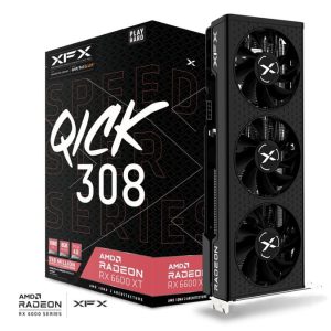 کارت گرافیک مدل XFX QICK 308 AMD Radeon RX 6600 XT ایکس اف ایکس